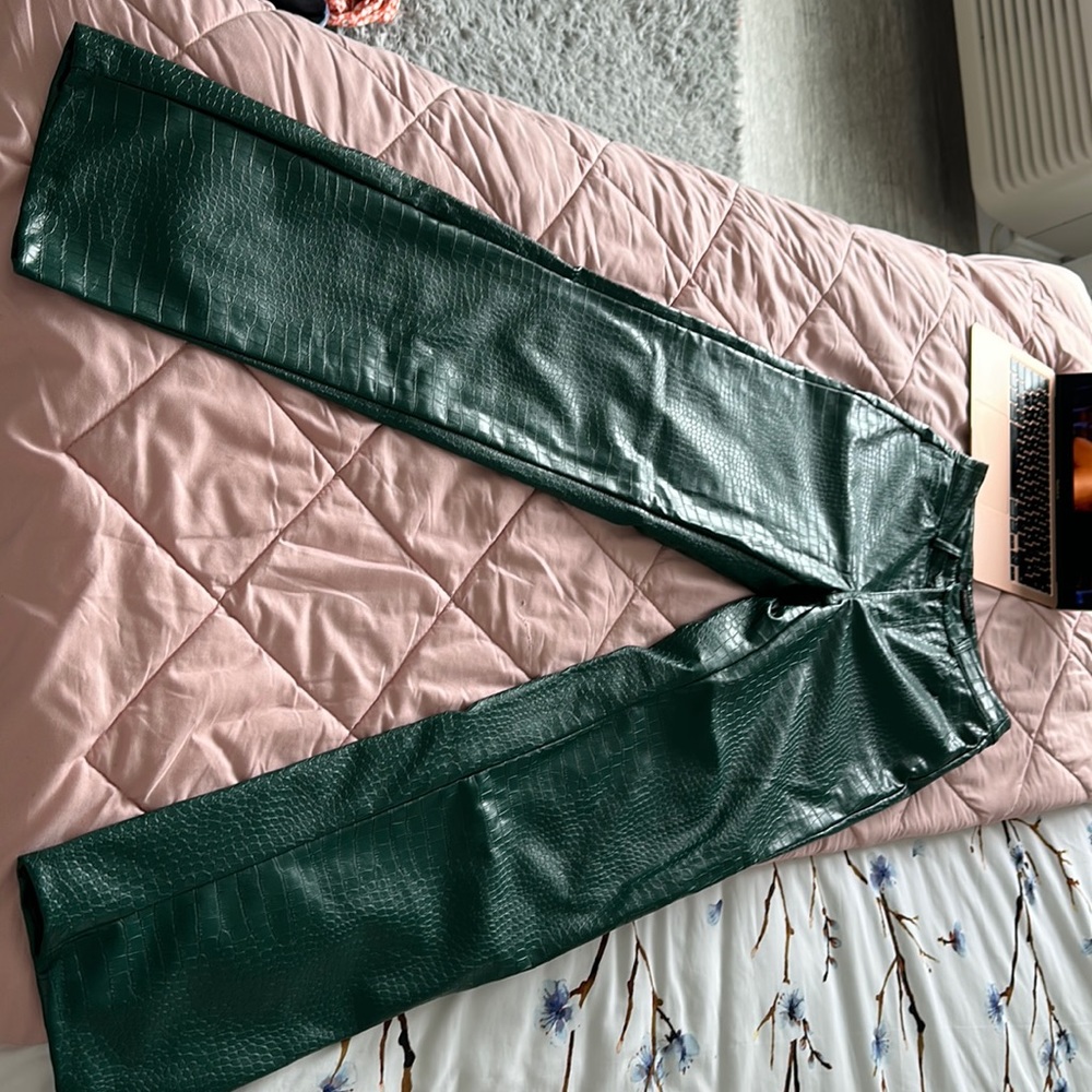 Leather and snake pants
